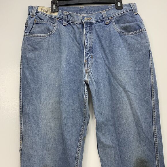 Workrite FR Mens Classic Straight Pants Blue Rugged Westex Ultrasoft 38 x 31 - Picture 3 of 8